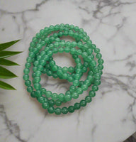 Green Aventurine Bracelets 6mm 7.5”