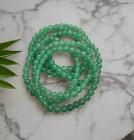 Green Aventurine Bracelets 6mm 7.5”
