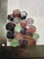Rainbow Fluorite Tetradecahedron Shaped Tumbles