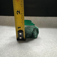 Malachite Polished Top with Rough Bottom