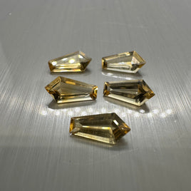 Citrine 10x5mm Tie/Coffin Cut