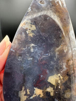 Ocean Jasper Polished Arrow Flame Freeform #1 Multicolor Patterning