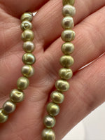 Lime Freshwater Pearl Strand #11