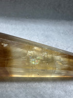 Carved Fluorite Scepter with Rainbows #2