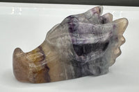 Rainbow Fluorite Dragon Head Carving #10 – 371g