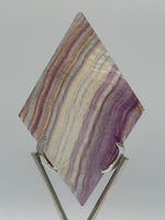 Rhombus Shaped Fluorite Carving with Stand #5
