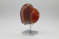 Carnelian Heart Palm Stone #13