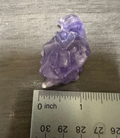 Purple Fluorite Dragon Head Carving