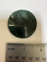 Moss Agate Polished Round Slice #5
