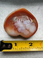 Carnelian Heart Palm Stone #15