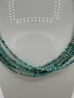 Natural 2mm Blue Opal Necklaces