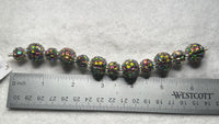 Rainbow Mosaic Disco Ball Bead Strand