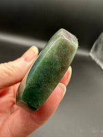 Ocean Jasper Polished Arrow Flame Freeform  #3 – Deep Green & Red Speckled – 92g