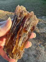 Natural Amber Calcite Raw Specimen UV Reactive #10