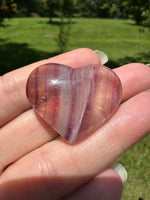 Candy Fluorite Carved Heart #16
