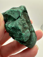 Malachite Polished Top with Rough Bottom