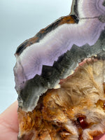 Fluorite Mixed Cube Pyrite & Acicular Slab #3