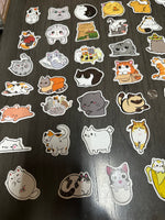 Funny Cat Stickers Set of 55