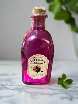 Witch's Brew Whimsical Glass Bottle