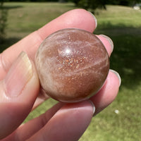 Sparkling Sunstone Sphere mixed with Moonstone #4