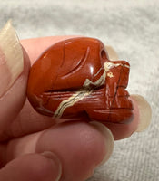 Red Jasper Skull