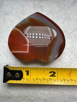 Carnelian Heart Palm Stone #13