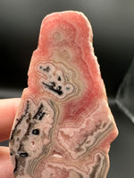 Rhodochrosite Slab #13 – Natural Pink Banded Rhodochrosite Mineral Specimen