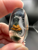Beautiful Seahorse Garden Quartz Inner Scene Carving #2