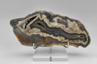 Large Polished Agate with Druzy