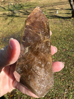 Gold Rutilated Quartz Point #8
