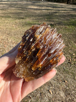 Natural Amber Calcite Raw Specimen UV Reactive #9