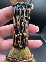 Tiger Eye & Amethyst Decorative Crystal Broom with Owl