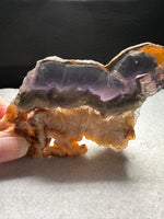 Fluorite Mixed Cube Pyrite & Acicular Slab #3