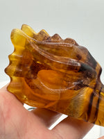 Fluorite Dragon Head Carving #14