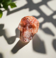 Unique Fire Quartz Skull #5