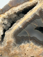 Large Polished Agate with Druzy