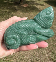 Green Aventurine Lizard Carving #2