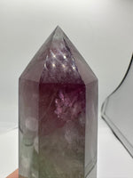 Large Fat Watermelon Fluorite Tower #4