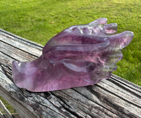 Fluorite Dragon Head Carving #4