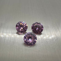 Round Pink 7mm Cz