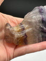 Rainbow Fluorite Dragon Head Carving #10 – 371g
