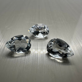 White Topaz 10x7mm Pearshape