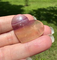 Candy Fluorite Carved Heart #13
