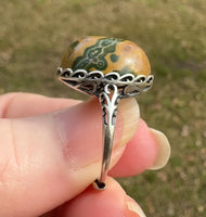 8th Vein Ocean Jasper S925 Sterling Silver Ring #1