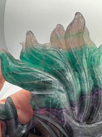 Rainbow Fluorite Nine-Tailed Fox