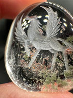 Beautiful Pegasus Garden Quartz Inner Scene Carving #1