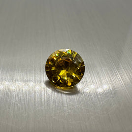 Round Yellow Cz 9mm 4.55ct