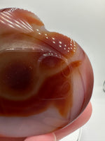 Carnelian Heart Palm Stone #2