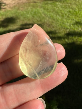 Pear Shape Candy Fluorite Cabochon #25