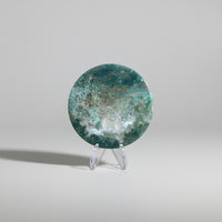 Moss Agate Polished Round Slice #20